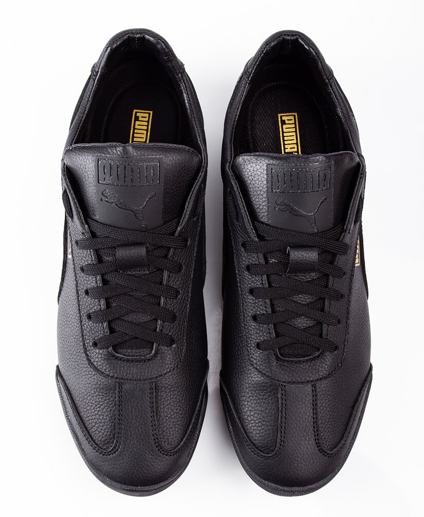 Puma roma leather clearance black